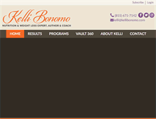 Tablet Screenshot of kellibonomo.com
